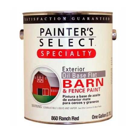 General Paint Fence Paint, Flat, Ranch Red, 5 gal 798421